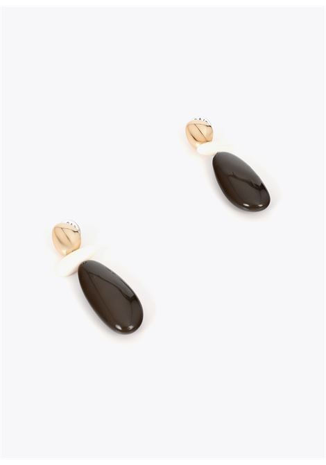 Orecchini di combinazione resina bicolore LOLA CASADEMUNT | LS2603048NERO